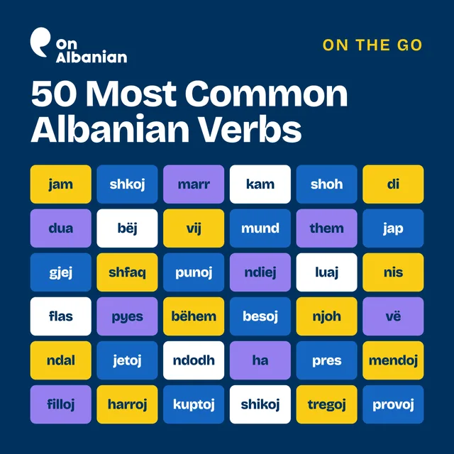 50 Most Common Albanian Verbs